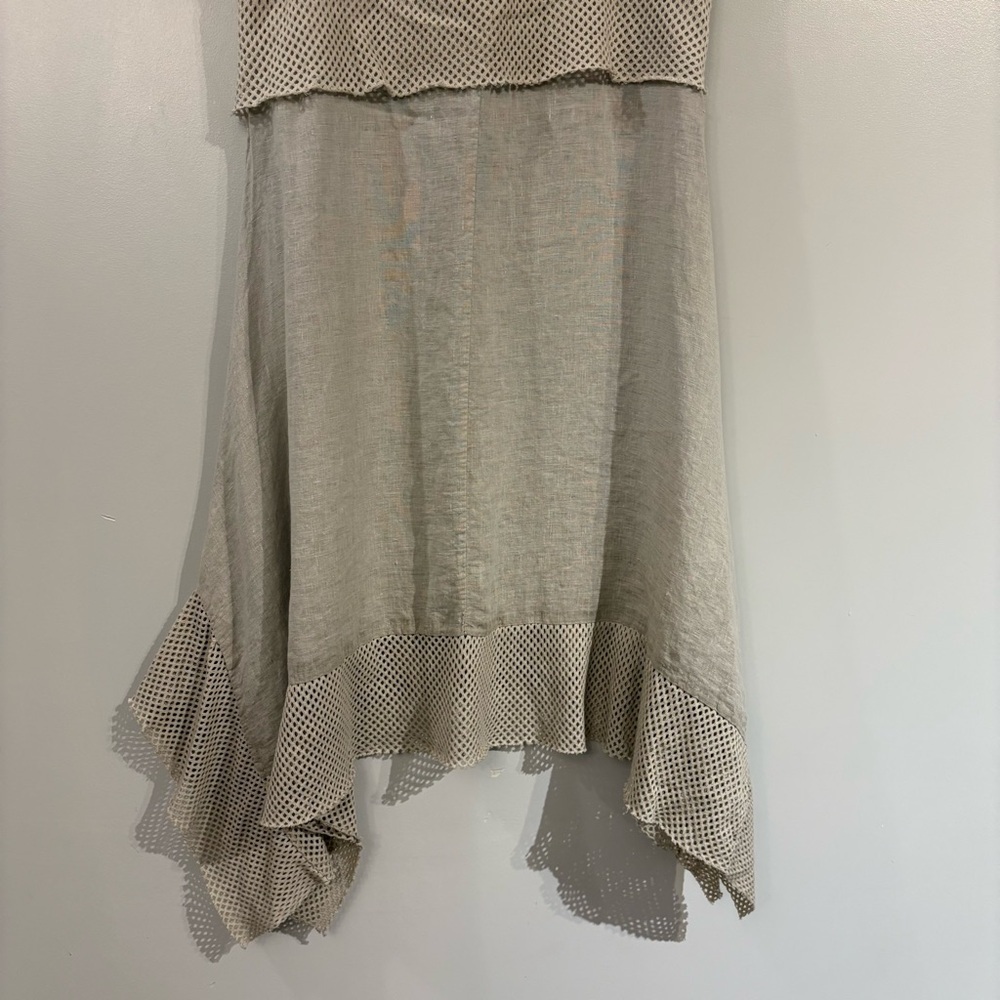 7 Agosto Linen dress flowy lagenlook whimsical made in Italy - Picture 7 of 16